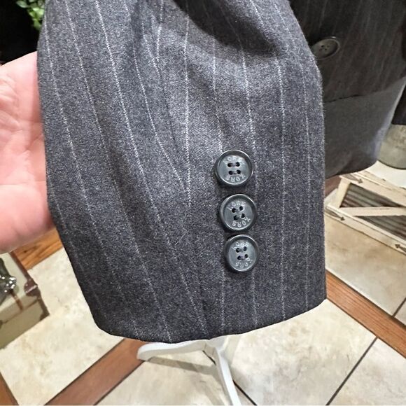 Michael Kors Vintages 90s Pinstripe Blazer Bodysuit Size 6 - Picture 3 of 10